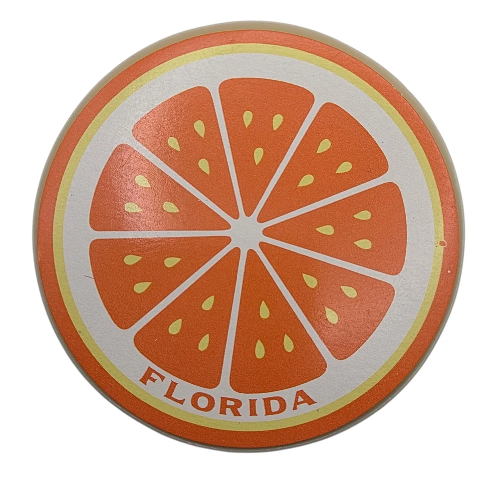 Vintage 1970s Florida Orange Playing Cards In Plastic Case, Great Condition - Picture 2 of 4